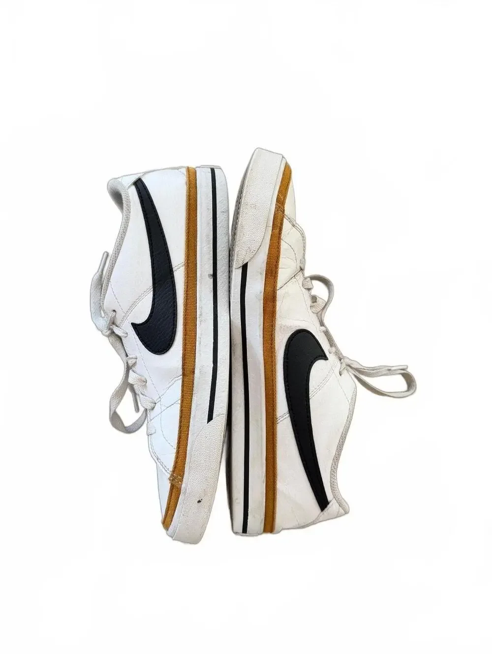 Nike Court Legacy Leather Sneakers White Desert Ochre DH3162-100 Casual Shoes